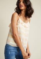 Modcloth Into The Idea Tank Top In Tropical Ivory In 4x