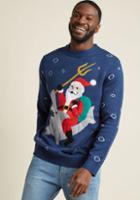 Modcloth Jingle All The Wave Men's Sweater In M