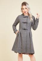 Modcloth Set For The Solstice Coat In Pepper In 3x