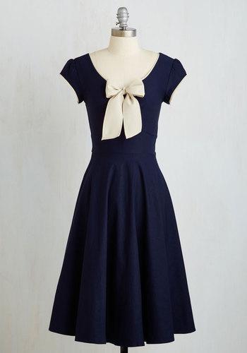 Stopstaring All That And Demure Dress In Navy