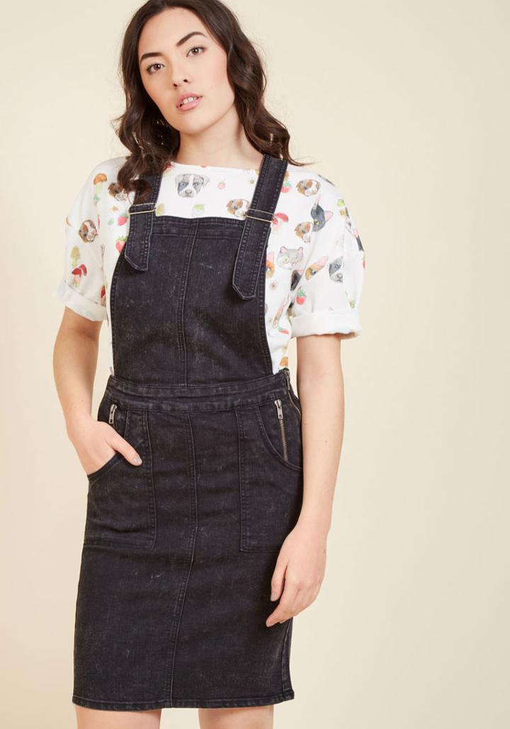  Rocking Down Memory Lane Denim Jumper In M