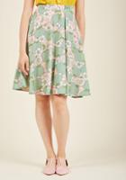 Modcloth Midi A-line Circle Skirt With Pockets In Apples In 3x