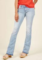 Modcloth Fray Day Bell-bottom Jeans In 7