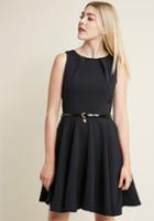 Modcloth Closet London Luck Be A Lady A-line Dress In Black In 20 (uk)