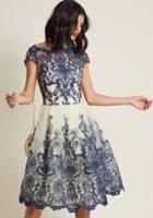 Modcloth Chi Chi London Exquisite Elegance Lace Dress In Navy In 2
