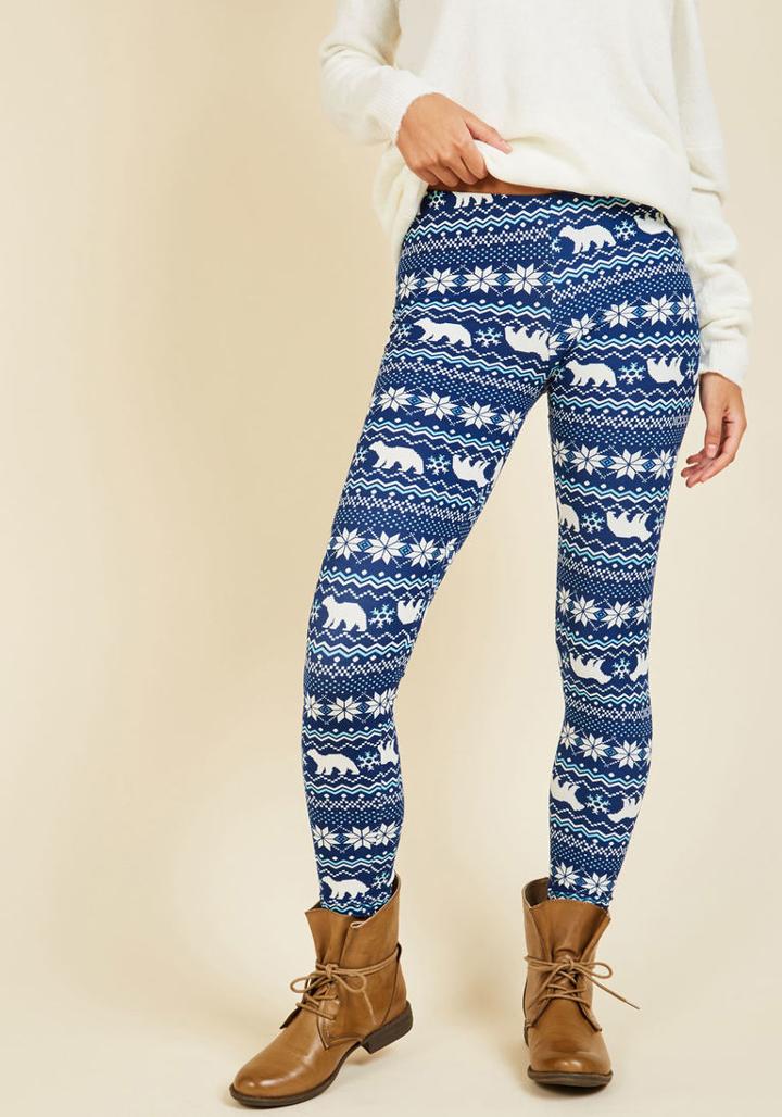 Modcloth For Polar Time's Sake Leggings In S