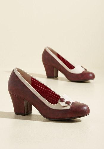  Clued As A Button Block Heel In 6