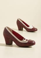  Clued As A Button Block Heel In 6