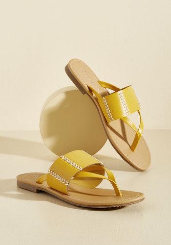  Hilton Head In The Game Sandal In Sunshine In 7.5