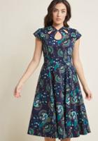 Banned Banned Cheer In Review Midi Dress In Midnight Plumage In 2x