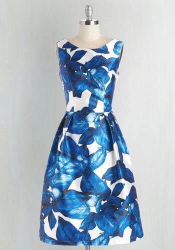 Chichi All Is Palm Dress In Sapphire