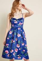 Modcloth Vogue Vitality Fit And Flare Dress In 3x