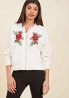  Retro Reputation Jacket In Ivory In S