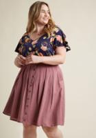 Modcloth Bookstore's Best A-line Skirt In 2x