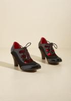 Banned Banned Whimsical Wingtips Lace-up Heel