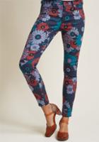 Modcloth Exuberant Intrigue Pants In Dusk Daisy In M