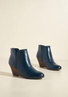 Modcloth Kicks Into High Gear Bootie In Blue In 10