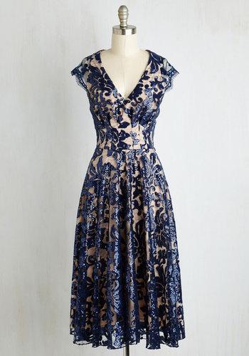 Evafrancoinc Pinch Me I'm Gleaming Dress In Midnight