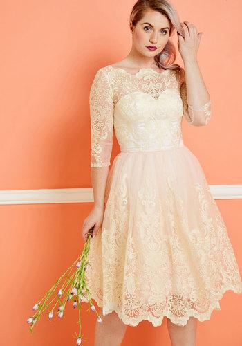  Gilded Grace Lace Dress In Blush In 2