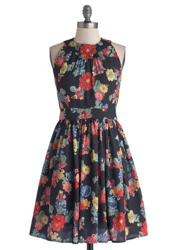 Prized Perennials Dress In Black From Modcloth
