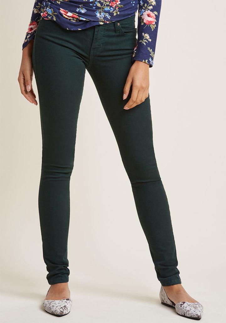 Modcloth Outfit Outfeat Jeans In Pine In 29