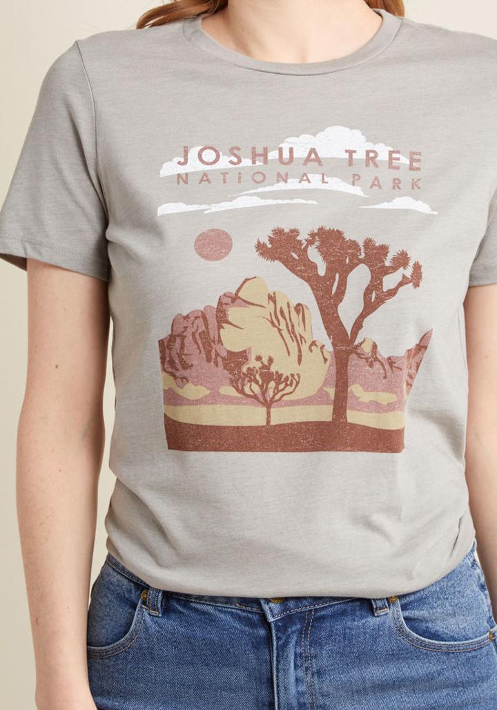 Modcloth Desert Adventurer Graphic Tee In L