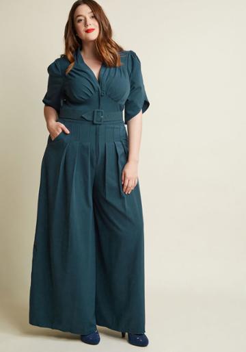 Misscandyfloss Miss Candyfloss The Embolden Age Jumpsuit In Teal
