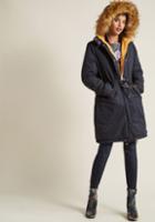 Modcloth Throw It In Reversible Parka In L
