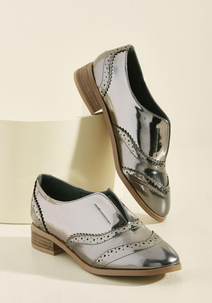 Modcloth Downtown Update Oxford Flat