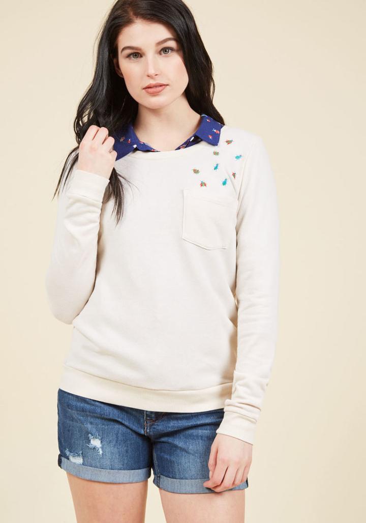 Enthralled Entomologist Pullover In L
