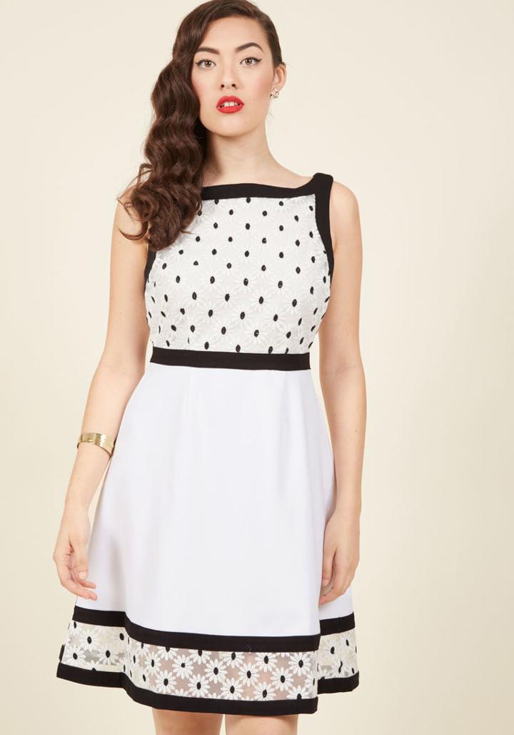 Modcloth Bliss In Bloom A-line Dress