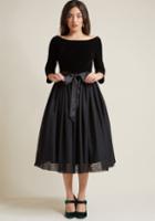 Collectif Collectif Classy Midi Fit And Flare Dress In Xl