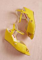 Baitfootwear B.a.i.t. Footwear City And Estate Wedge In Yellow In 7.5