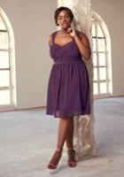  Blissful Vision A-line Dress In Amethyst In Xxs