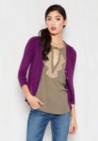  Charter School Cardigan In Violet In Xs