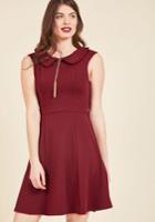  Foxtail & Fern A-line Dress In Merlot In M