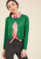  A Take On Timeless Cropped Cardigan In Clover In M