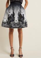 Modcloth If Ya Got It, Haunt It Cotton A-line Skirt