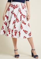 Collectif Collectif X Mc Novel Niceties Midi Skirt In 16 (uk)