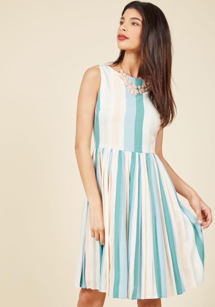 Modcloth Colorful On Cue A-line Dress