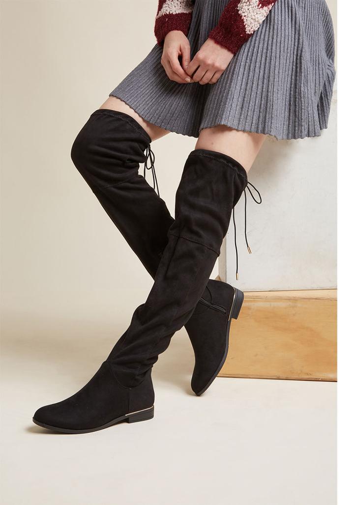 Modcloth Sass To Spare Thigh High Boot In 9
