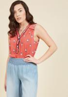 Cafe Au Soleil Sleeveless Top In Sailboats In S