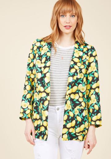  Caught In A Citrus Cycle Blazer In Xs