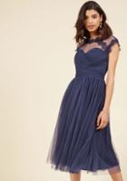 Modcloth Emphasis On Opulence Fit And Flare Dress