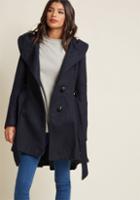 Stevemadden Once Upon A Thyme Coat In Midnight Blue In M