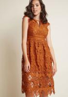 Modcloth Flourishing Femininity Lace Midi Dress
