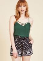 Modcloth A Need For Intrigue Shorts In Elephant