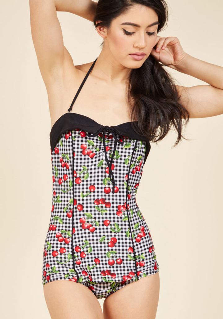 Modcloth Pin-up Princess One-piece Swimsuit