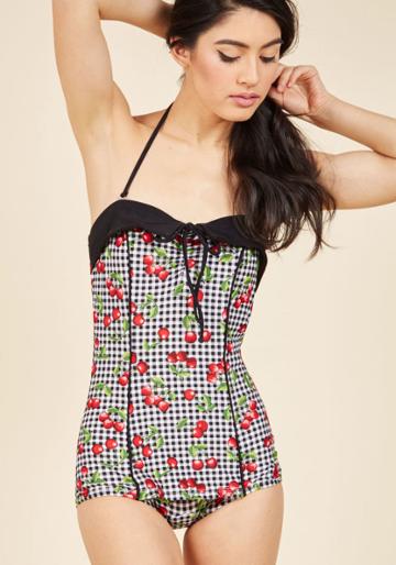 Modcloth Pin-up Princess One-piece Swimsuit