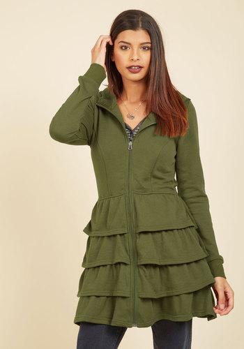  Tier Me Roar Jacket In Olive In 3x